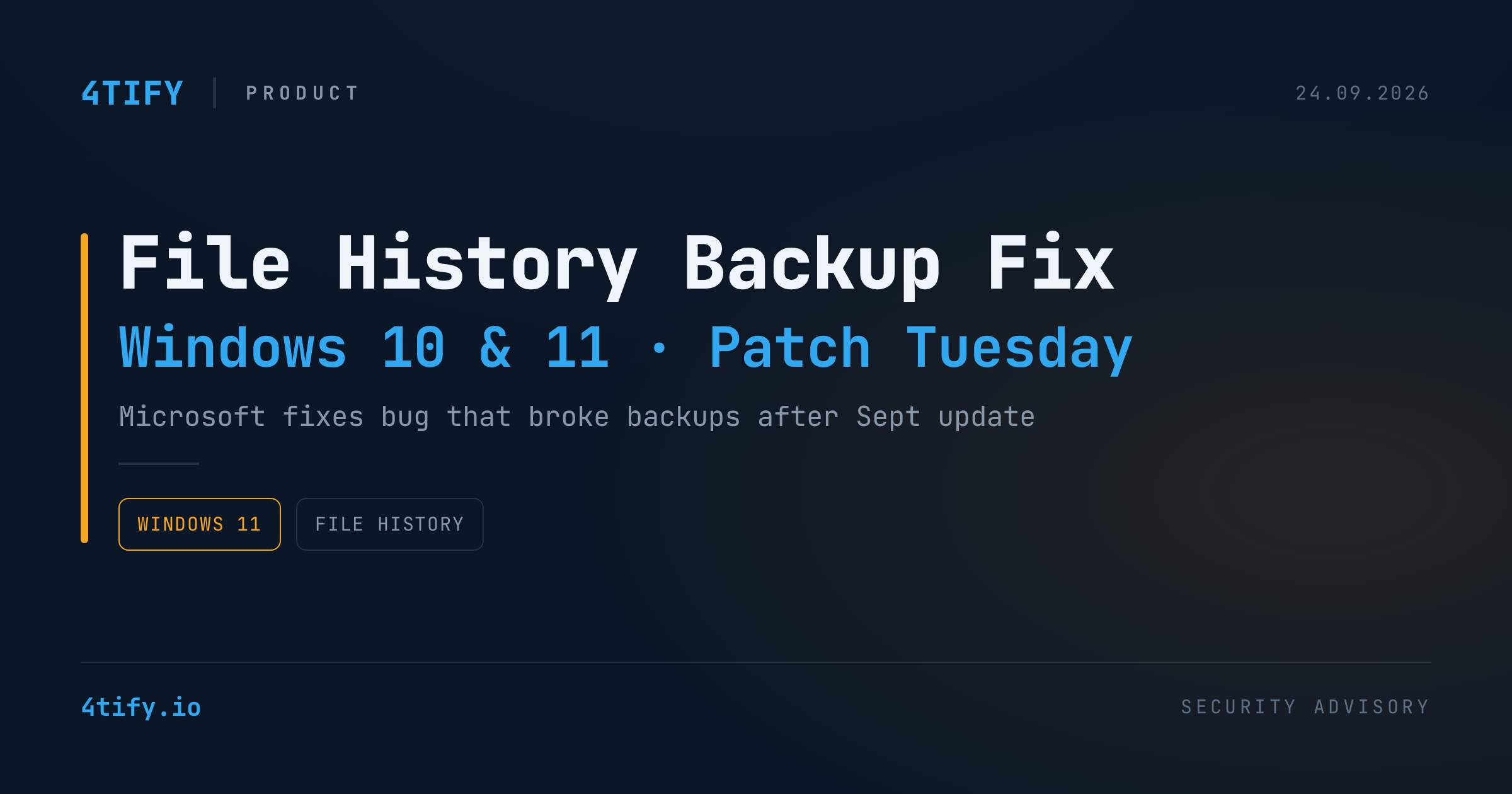 Microsoft Fixes Bug That Broke Windows File History Backups