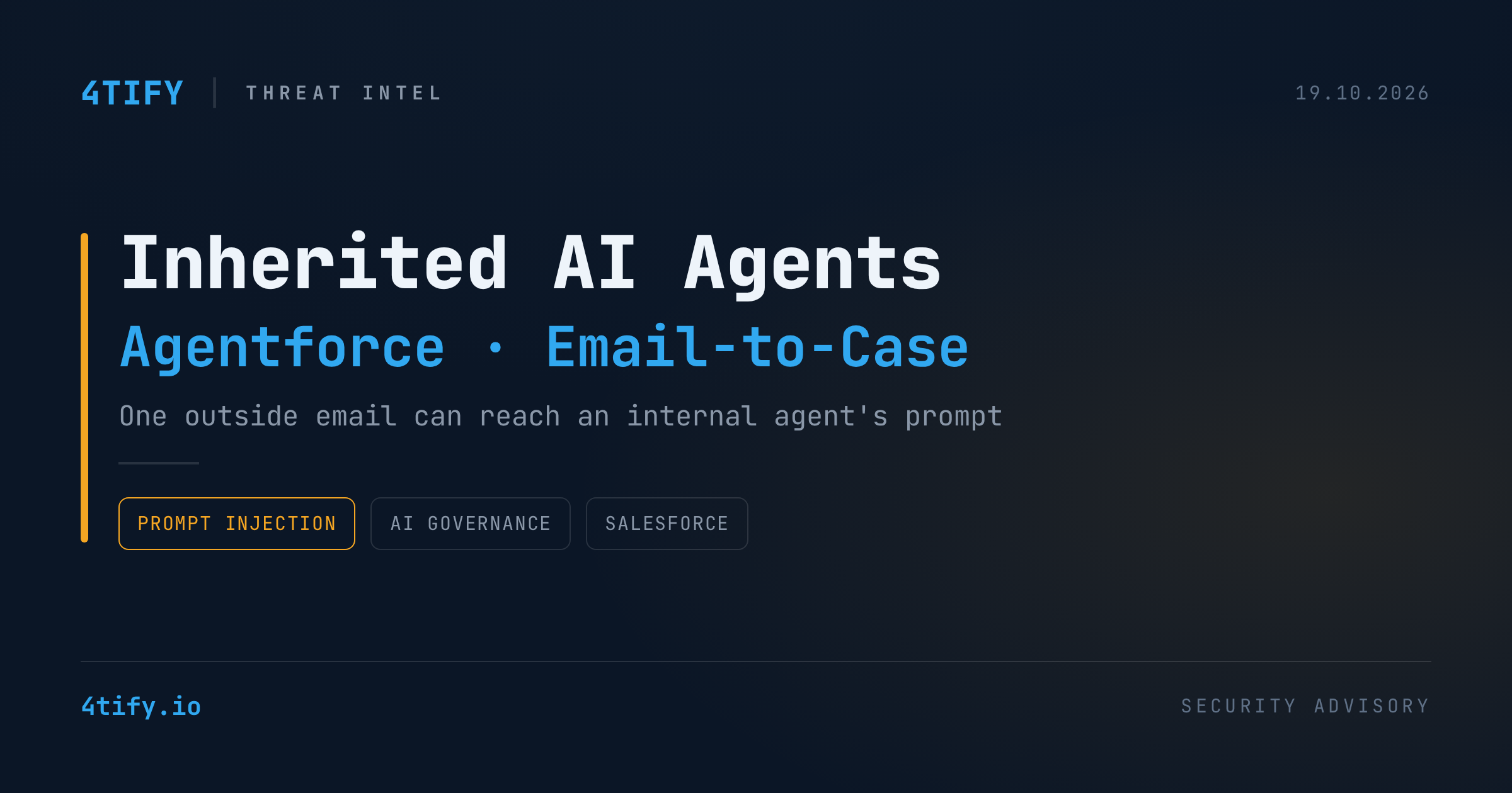 Inherited AI Agents: How Email-to-Case Opens a Path Into Salesforce Agentforce