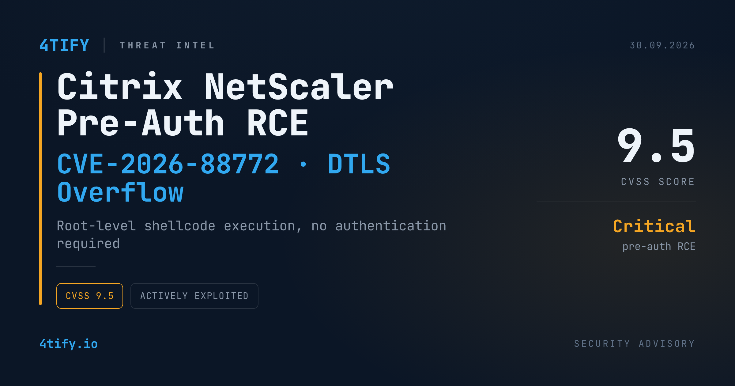 Pre-Auth Citrix NetScaler Bug Opens a Path to Root-Level Code Execution
