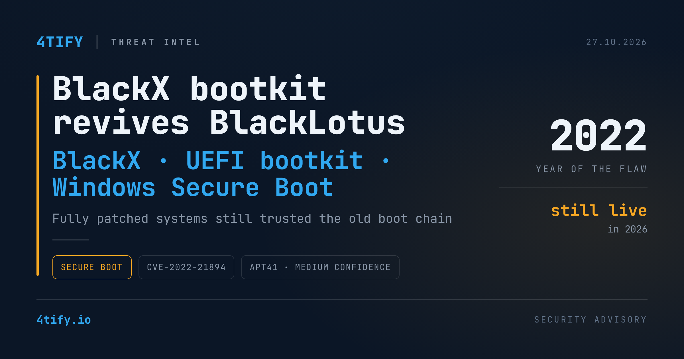 Bootkit-ul BlackX reînvie BlackLotus și ocolește Windows Secure Boot
