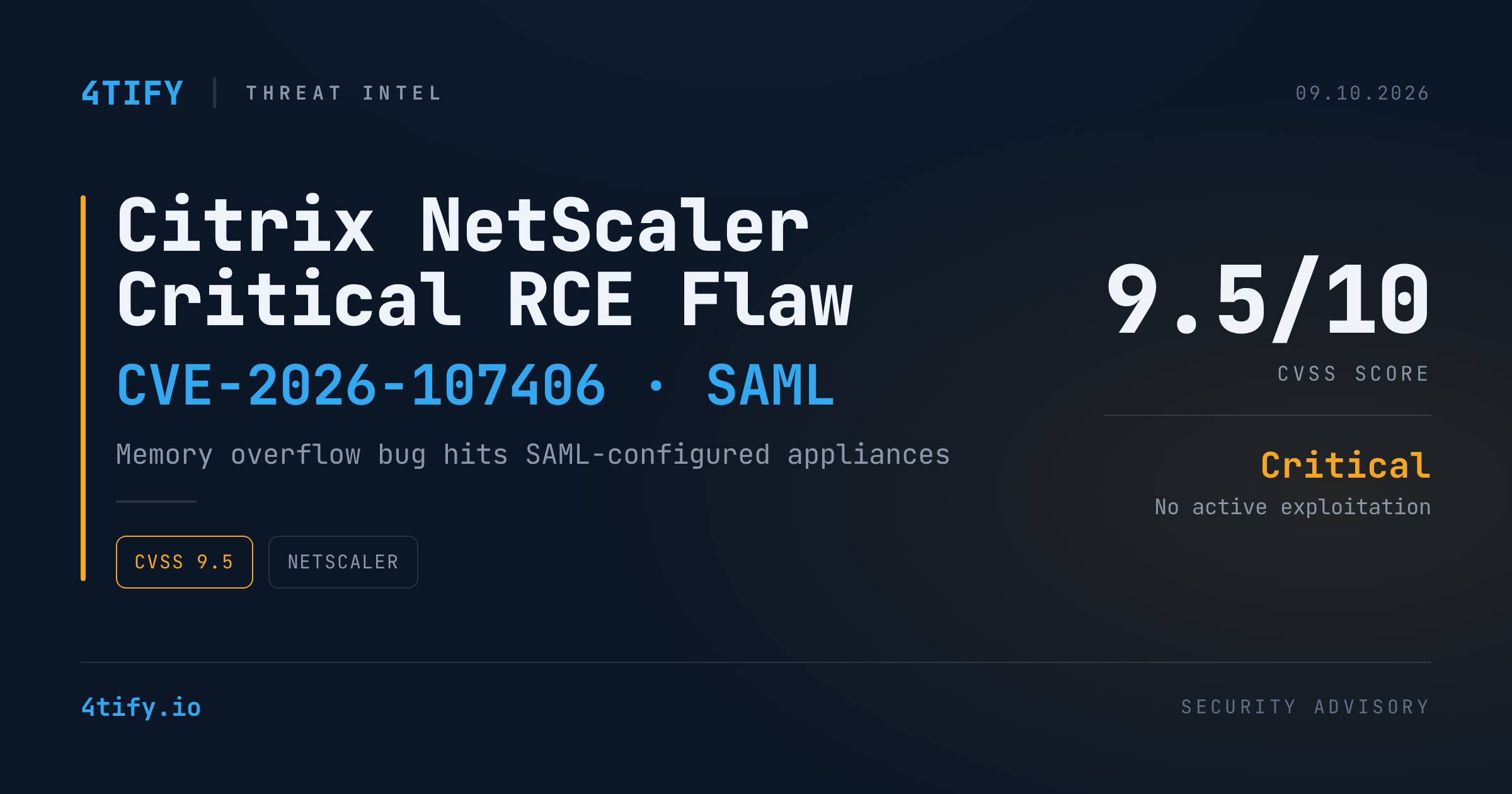 Citrix Patches Critical NetScaler Flaw Opening Door to Remote Code Execution