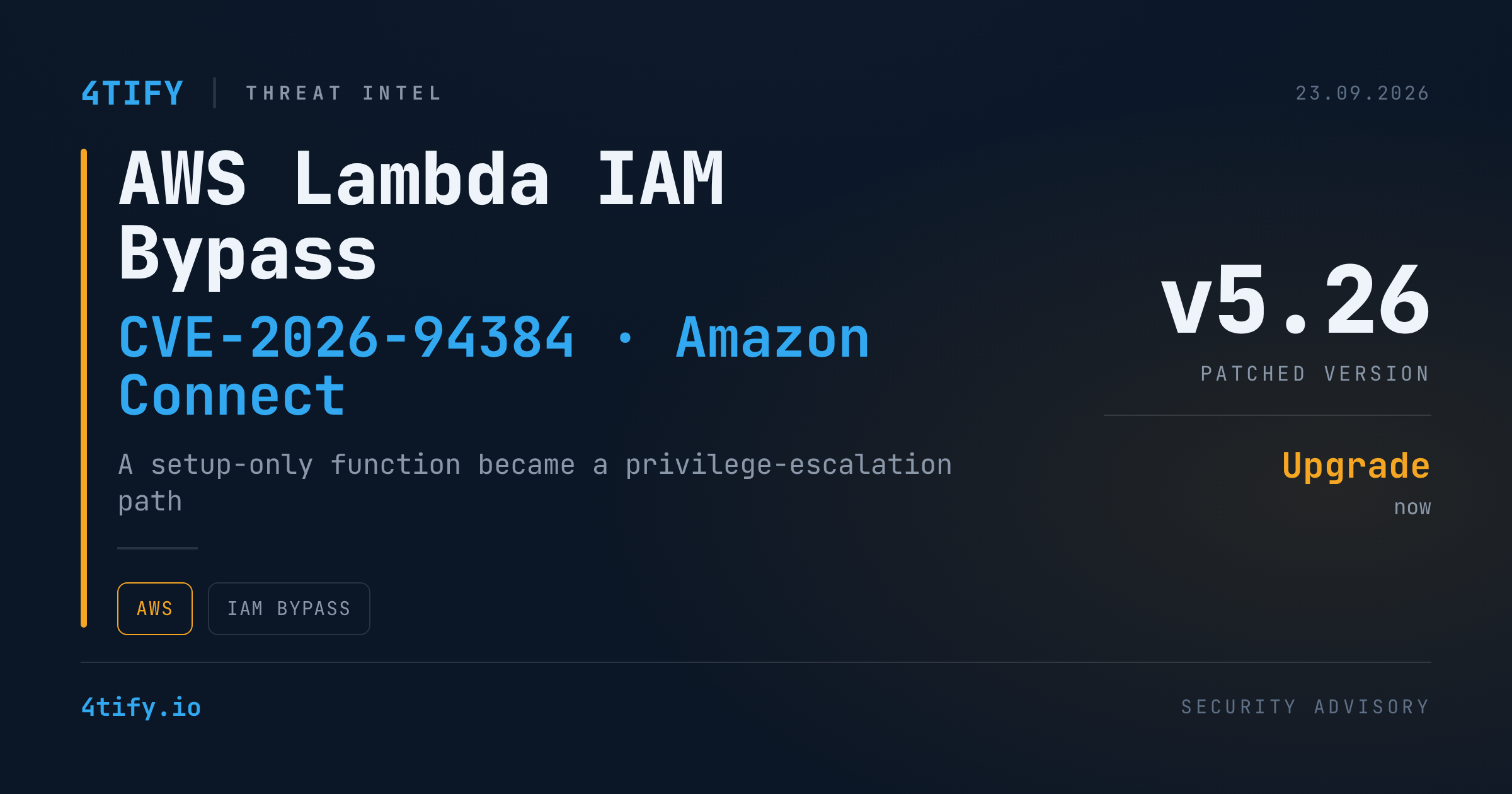 AWS Lambda Flaw Let Low-Privilege Users Escalate to Broader Cloud Access