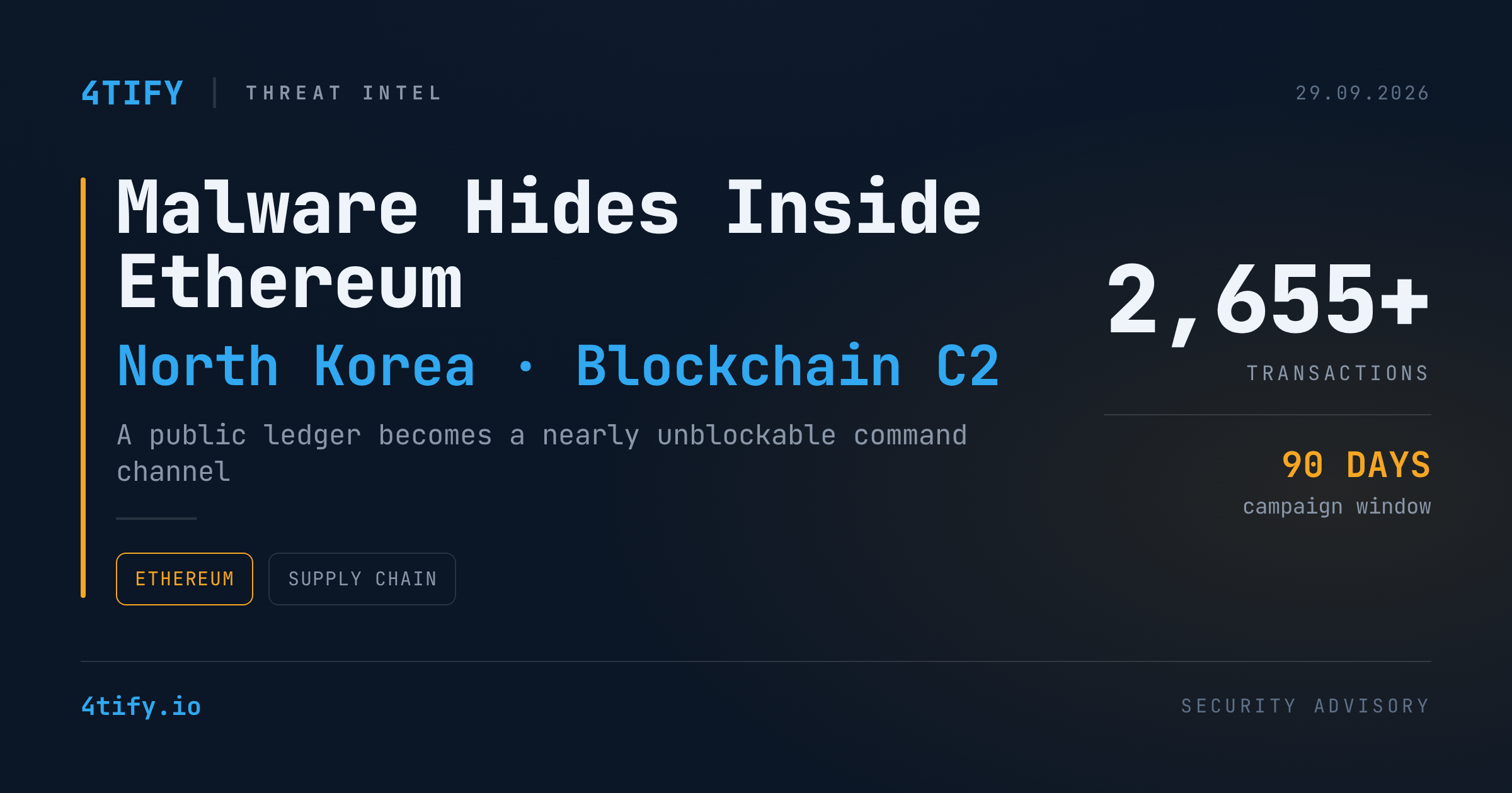 Hackeri Legați de Coreea de Nord Ascund Comenzi Malware în Tranzacții Ethereum