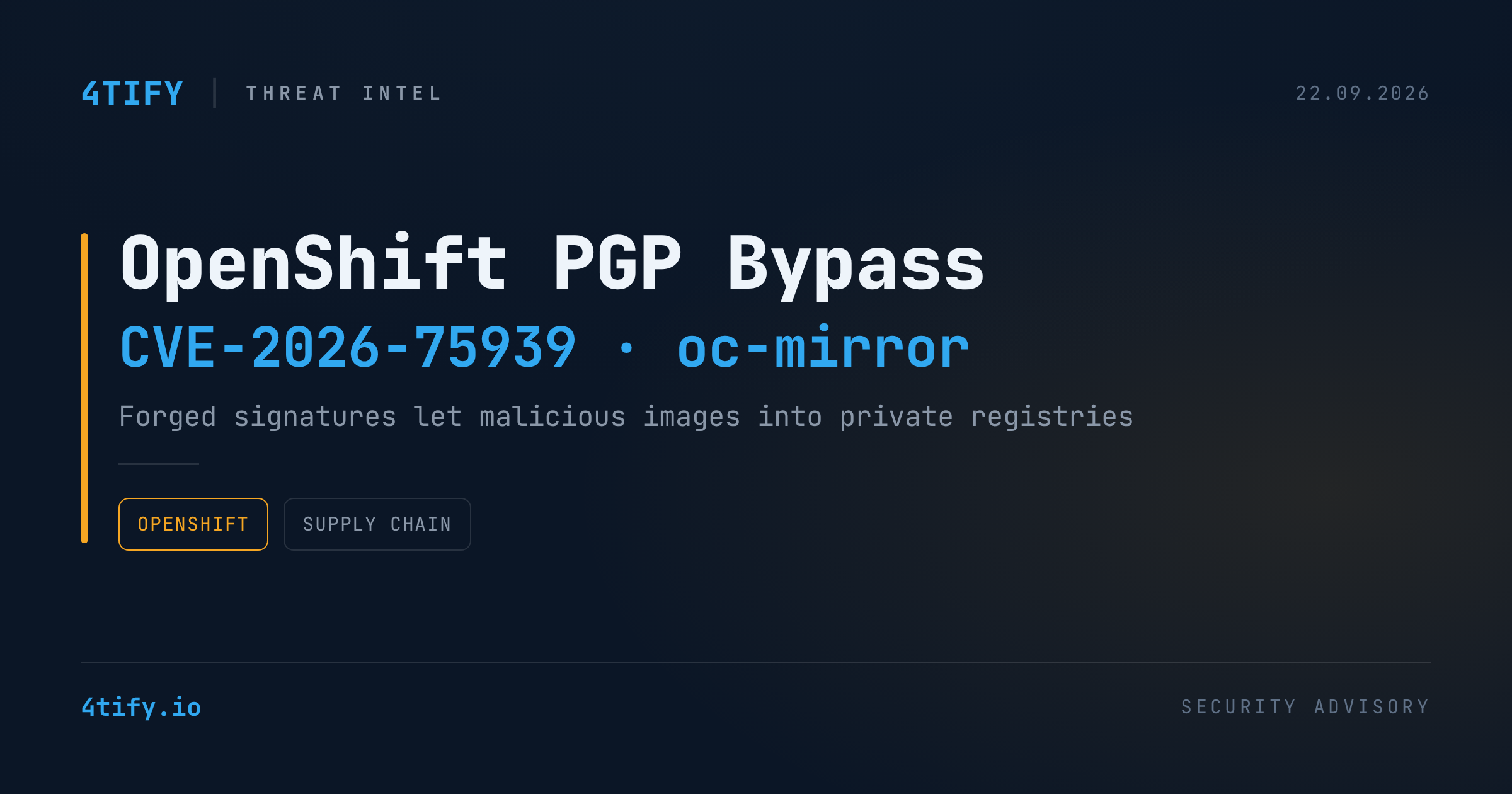 Red Hat OpenShift Flaw Lets Forged PGP Signatures Slip Past Verification