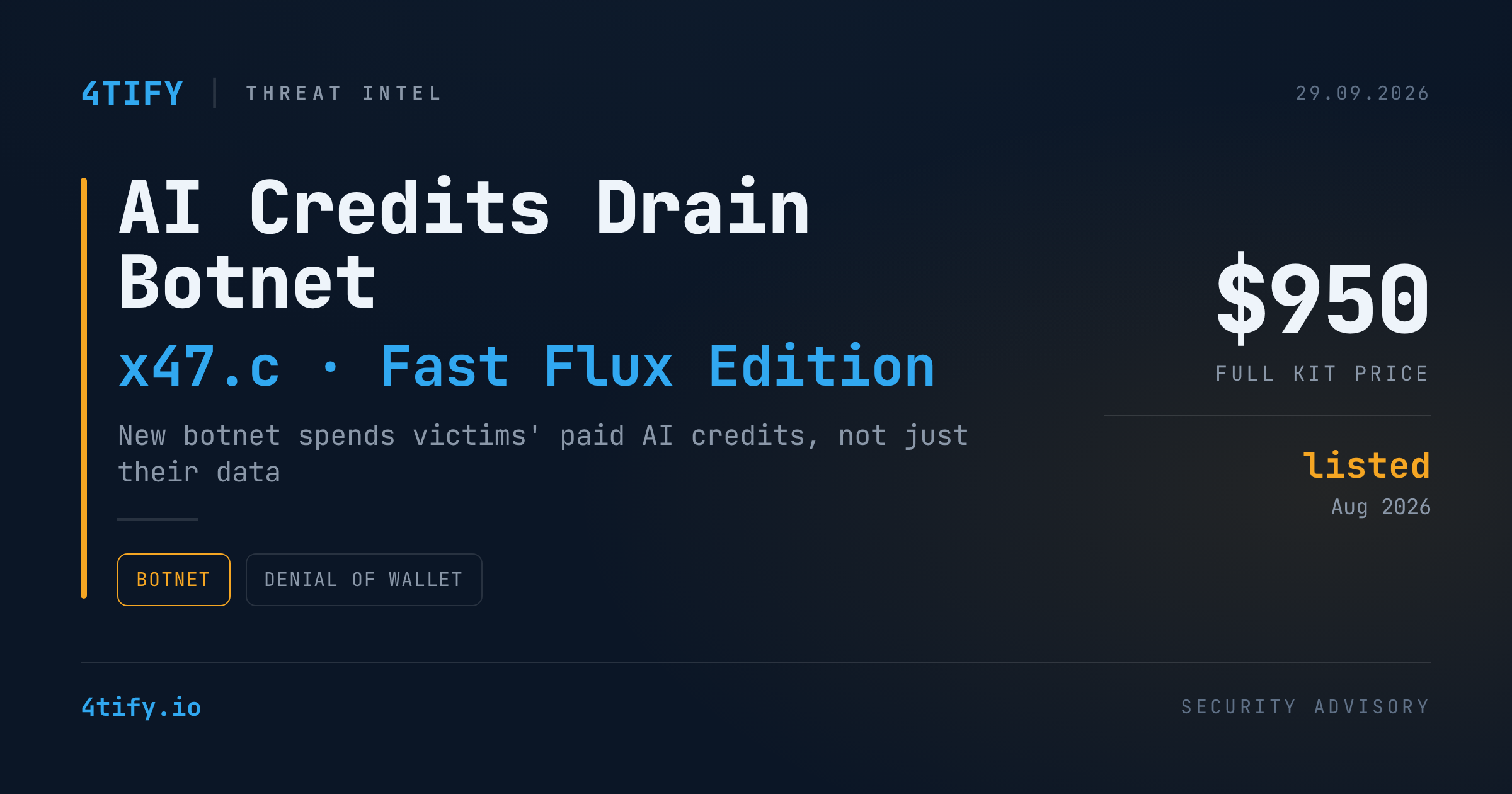 Botnet Nou Drenează Creditele AI Plătite ale Victimelor