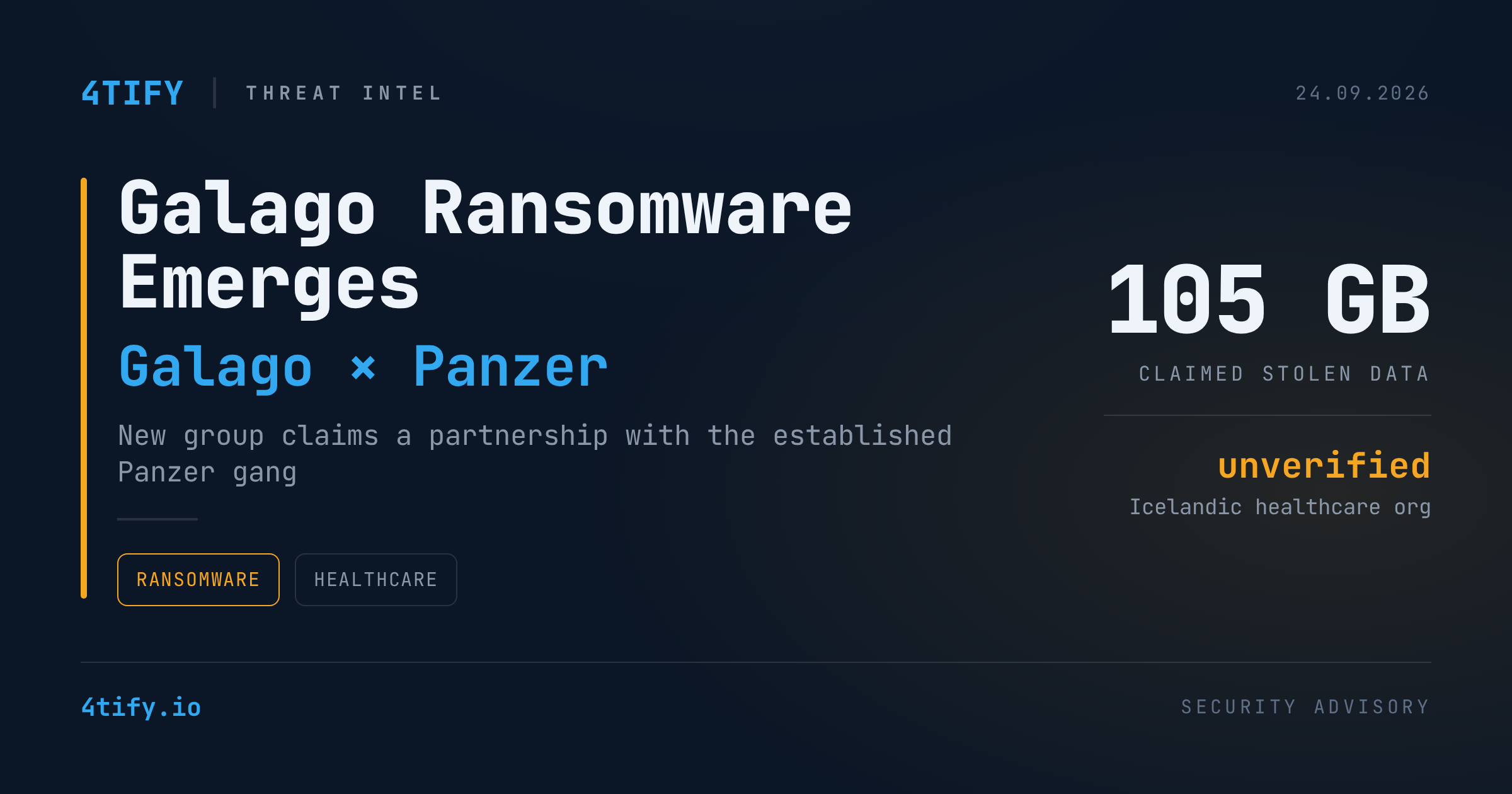 A apărut gruparea de ransomware Galago, cu pretinse legături cu Panzer