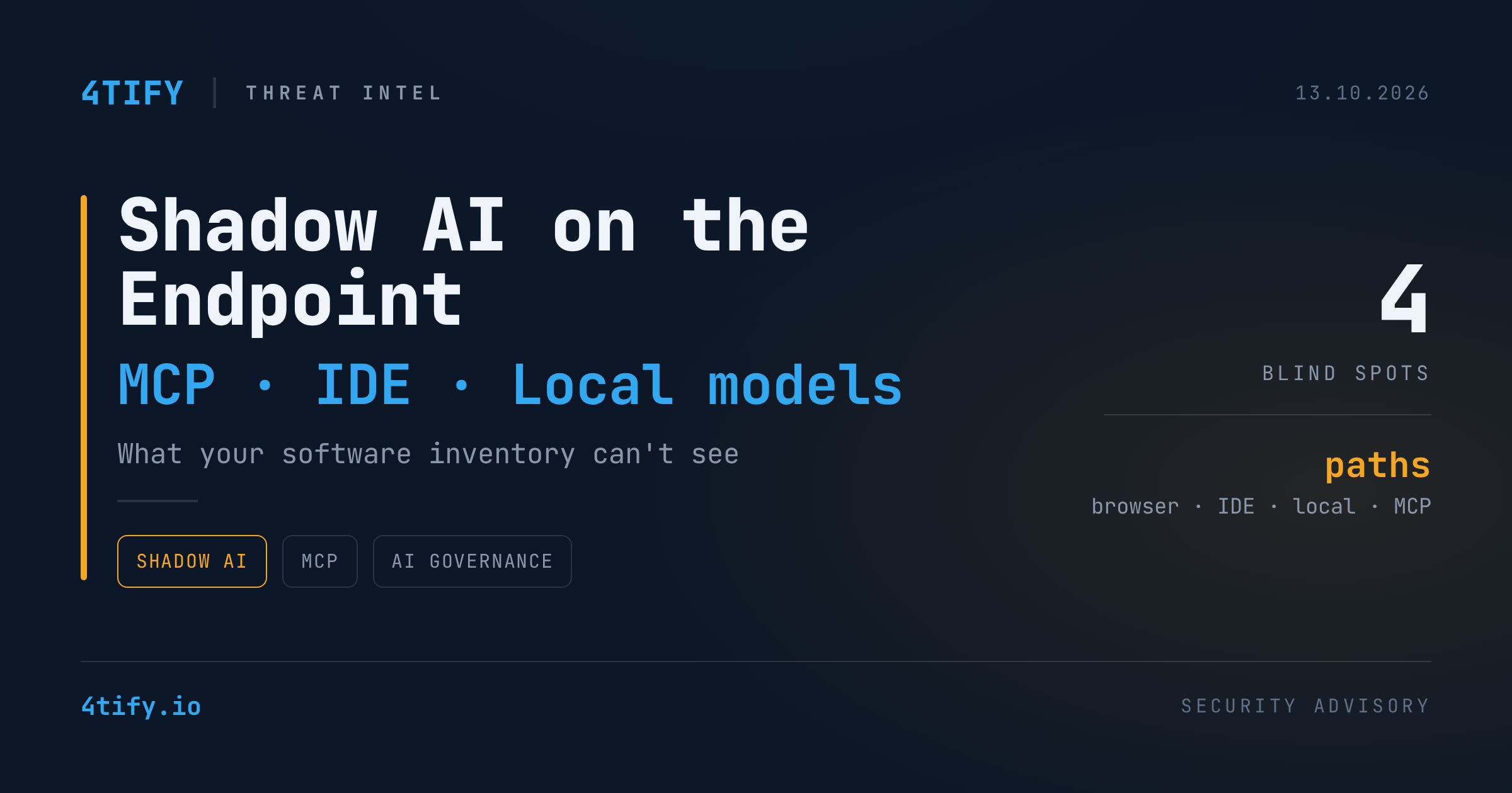 Shadow AI on the Endpoint: What Your Software Inventory Can't See