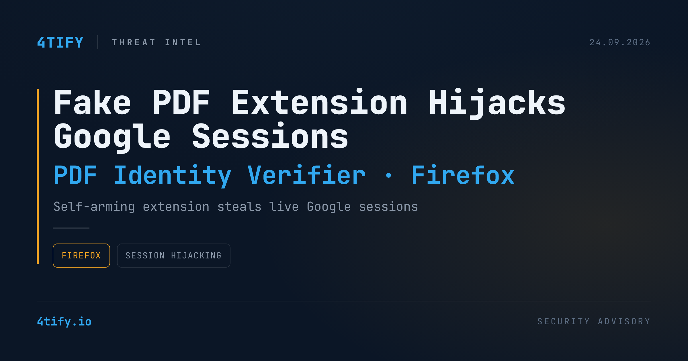 Extensie Firefox Falsă pentru PDF Deturnează Sesiuni de Cont Google