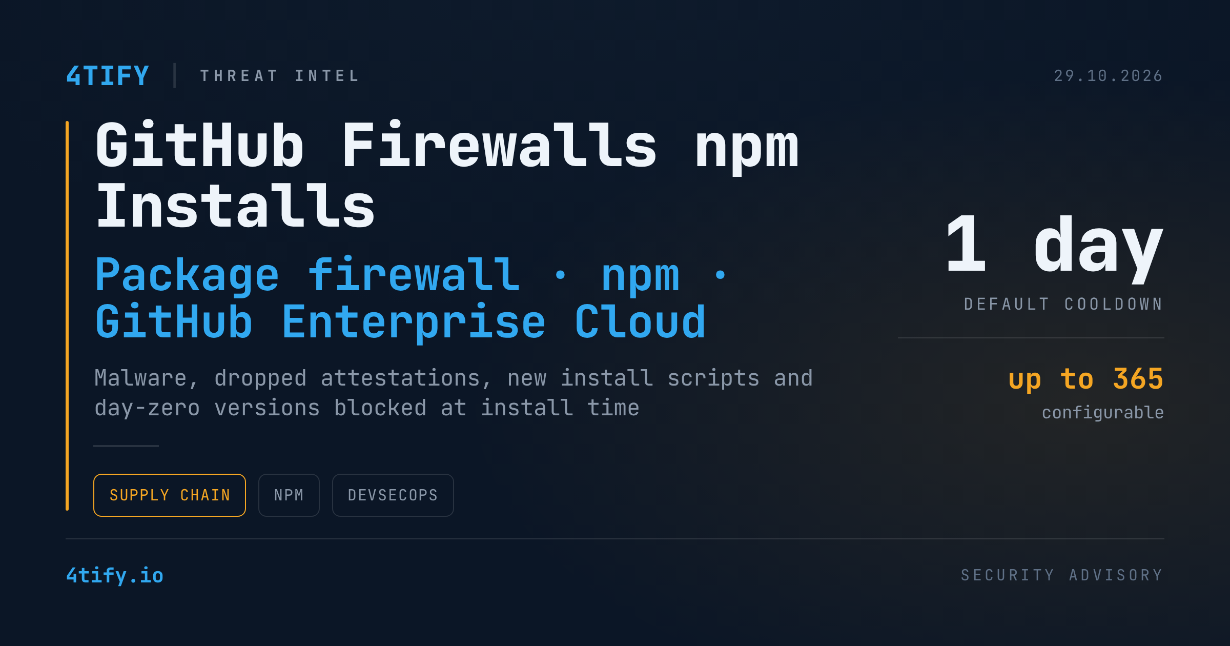 Noul firewall npm de la GitHub blochează pachetele riscante înainte de instalare